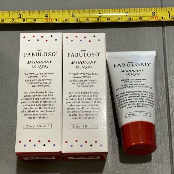 EVO Fabuloso ‘mahogany’ 3 for $15. Color intensifying conditioner - Picture 1 of 4